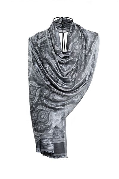 CASHMERE AND SİLK MAWLANA Silk Tapestry Shawl