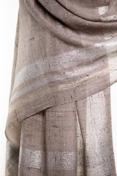 CASHMERE AND SİLK MAWLANA Cashmere Silk Glitter Shawl