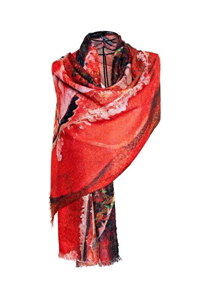 CASHMERE AND SİLK MAWLANA Modal Cashmere Printed Shawl