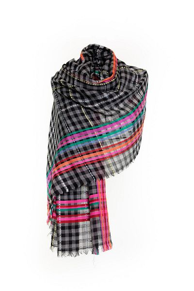 CASHMERE AND SİLK MAWLANA Wool Modal Cashmere Shawl (2313)