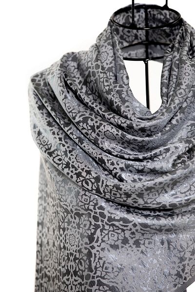 CASHMERE AND SİLK MAWLANA Silk Tapestry Shawl
