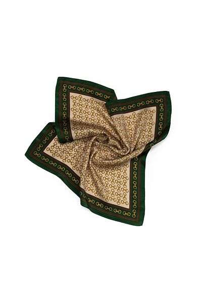 CASHMERE AND SİLK MAWLANA 100% Silk Scarf (50*50)