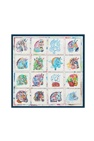 CASHMERE AND SİLK MAWLANA Eșarfă 100% mătase (50*50)