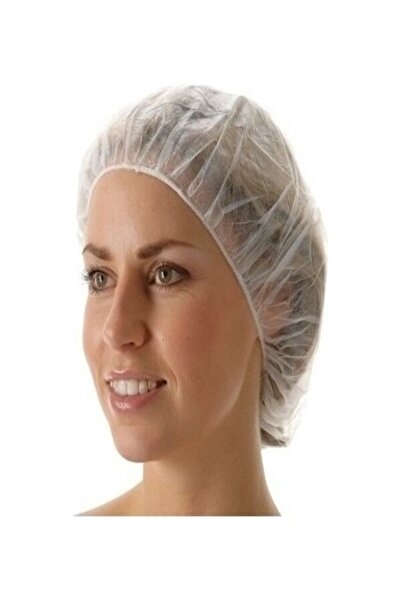 Maxwell Beyaz Bone Tek Kullanımlık Cerrahi Tela Bone 400 Adet Kullan At Saç Bonesi