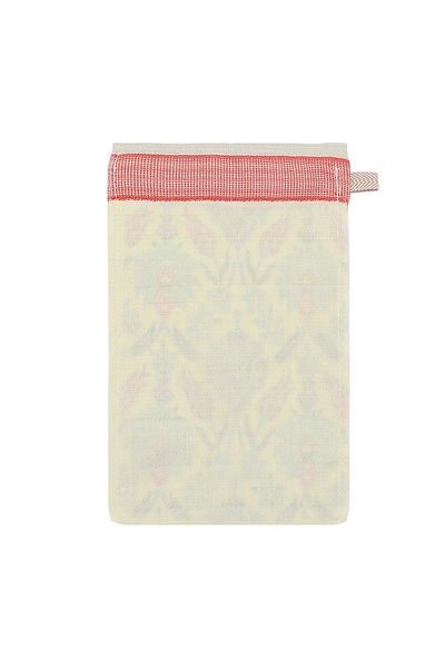 Bursa İpek Turquoise Red Printed Carnation Pattern Pouch