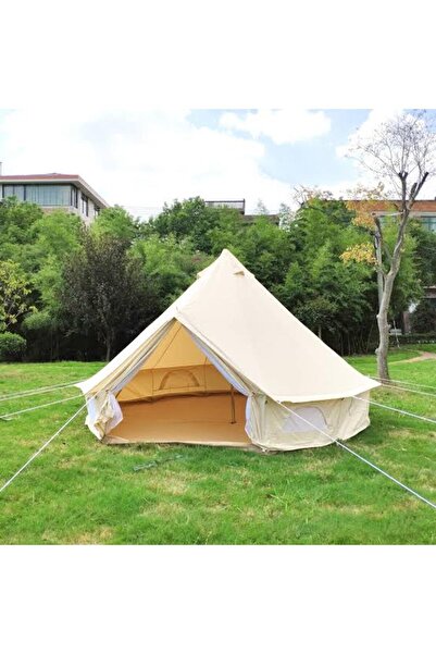 Uludağ Zeycamping Kamp Orman Dağcı 16 M2 Kanvas Çadır Koruma Örtüsü Ve Soba Adaptörü