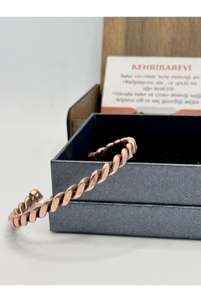 KEHRİBAREVİ EREĞLİ Bakır bileklik ezme burgu model