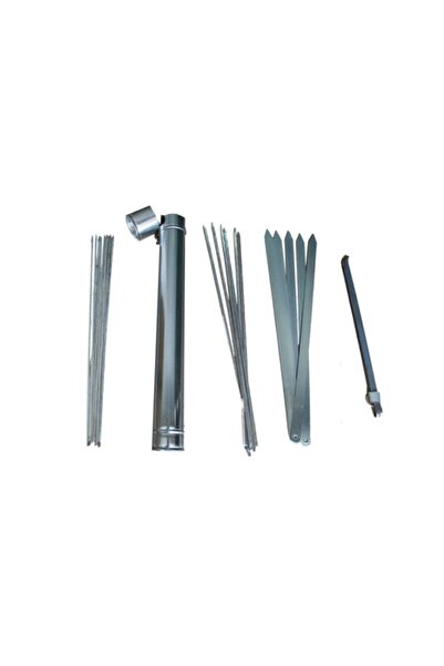 mobilreyon Mangal Seti (60 Cm)-10 Adet Adana Kebap Şişi-10 Adet Ciğer-10 Adet...