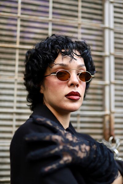 TomyHelf Gold Frame Brown Glass Unisex Women's Sunglasses