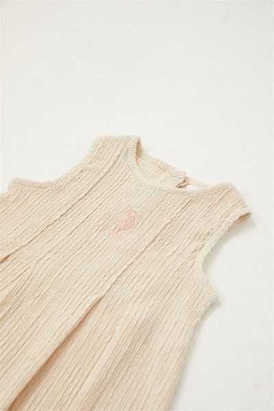 U.S. Polo Assn. US Polo AssnBaby Girl Dress Beige USB2011