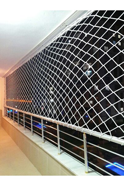 Kare Safety 1x19m Balkon Filesi Merdiven Filesi Güvenlik Filesi