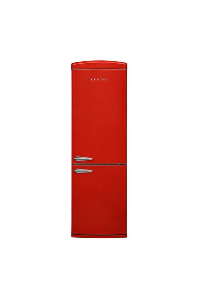 Vestel Retro NFK37201 Buzdolabı Kırmızı