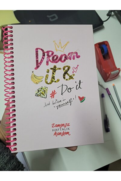 O&S Oyun ve Sanat Eğlen-Üret Kaliteli Zamansız Ajanda, hobi hediye tatlı ajan...