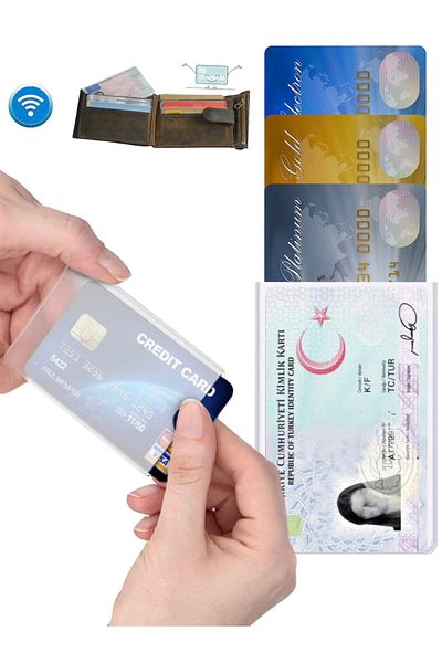 Gempo 10 τμχ Διαφανές άθραυστο Super Thin ID Container Προστατευτικό πιστωτικής κάρτας χωρίς επαφή Συμβατό για όλες τις κάρτες