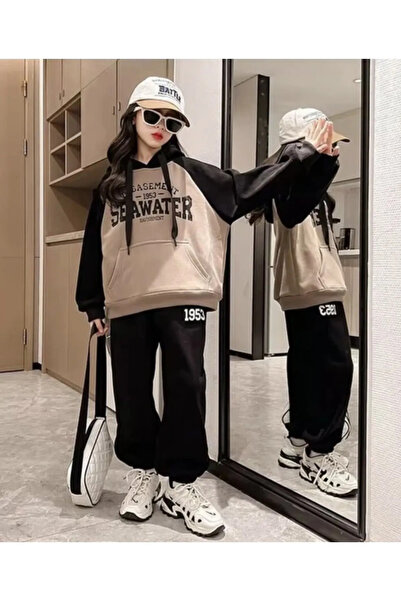 MANCY طقم سويت شيرت قطني مطبوع بلونين للأطفال من Seawater