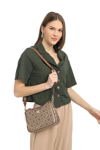 Fossil حقيبة كتف مونوغرام للموسم الجديد 05FO24Y5012