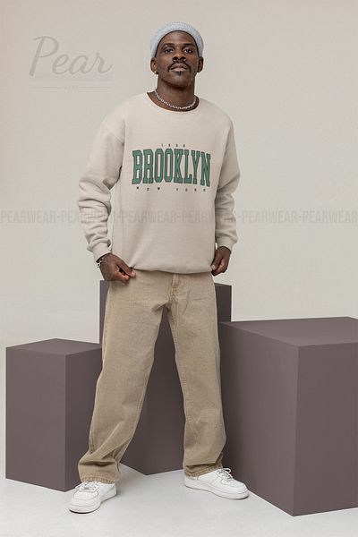 Pear Wear Ανδρικό φούτερ με στάμπα Brooklyn