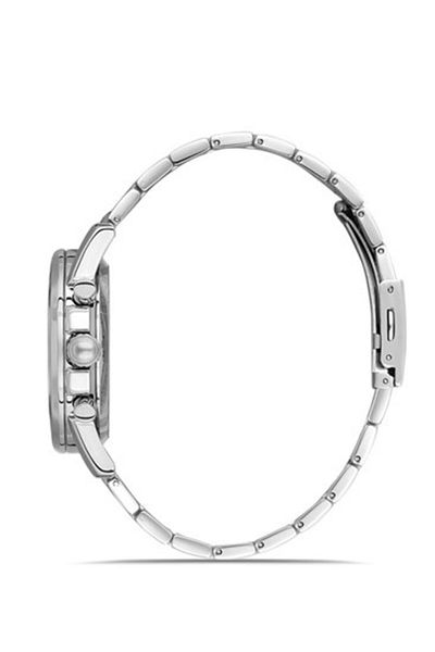 DAVID GUNER Silver Coated Multifunctional Men's Wristwatch with Black Dial - Dg-8670Ga-A2