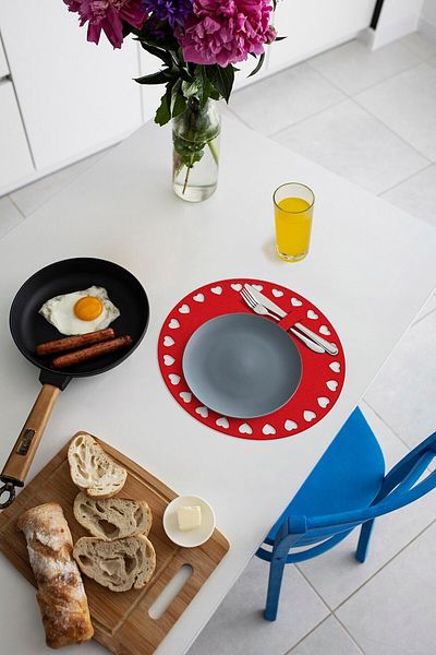 Artikel Red Felt American Service, Supla 6-Piece Service Set -432