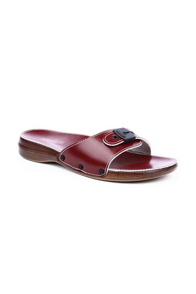 Ceyo WOMEN'S RED COLOR ORTHOPEDIC SOLE SLIPPERS 6500