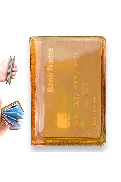 Gempo Πρακτικό πορτοφόλι Neon Unisex Διάφανη θήκη κάρτας πορτοφολιού