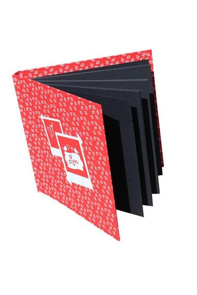 Dijital Dünyası Love Patterned 20 Sheets-40 Sheets 25x25 Medium Size DIY Memory Notebook & Λευκό στυλό & αυτοκόλλητο Δώρο