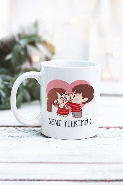 Yaprak Hediyelik كوب تصميم عيد الحب لكِ