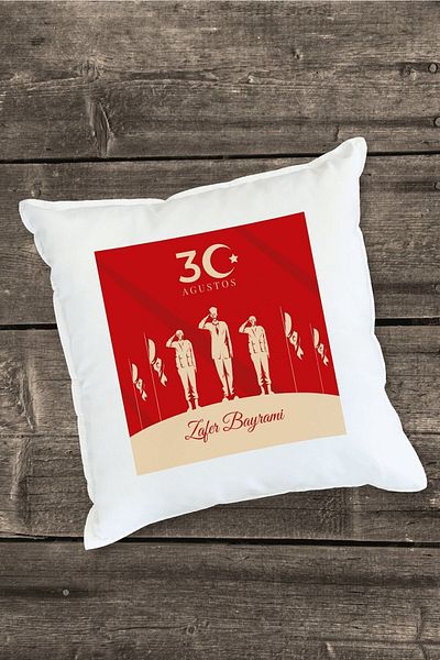 Yaprak Hediyelik 30 August Victory Day Designed Pillow