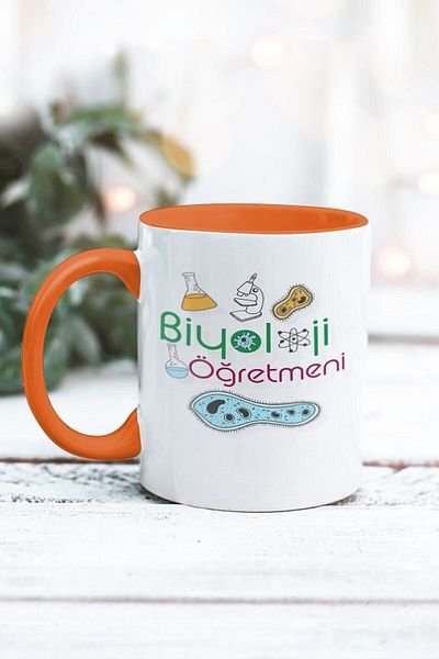 Yaprak Hediyelik كوب بتصميم معلم الأحياء
