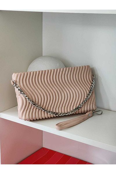 Moom Bag Дамска чанта клъч с вълнообразен шарен мотив