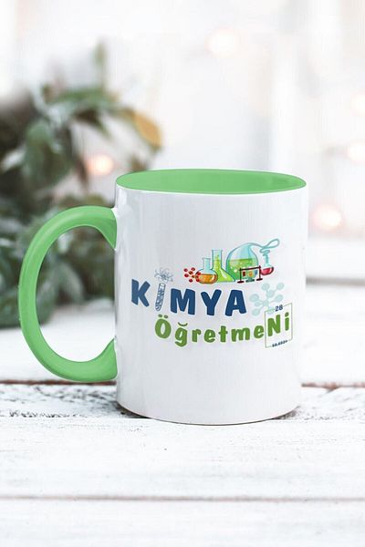 Yaprak Hediyelik كوب بتصميم معلم الكيمياء