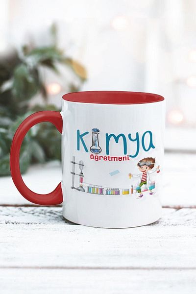 Yaprak Hediyelik كوب بتصميم معلم الكيمياء