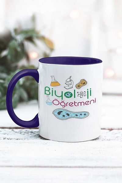 Yaprak Hediyelik كوب بتصميم معلم الأحياء