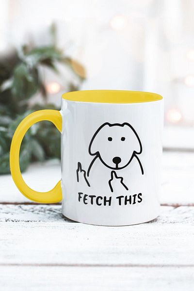 Yaprak Hediyelik كوب بتصميم Fetch This