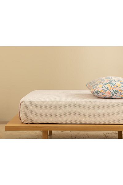 English Home Σεντόνι Tetrad Easy-Iron Διπλό 240x260 cm Ανοιχτό ροζ