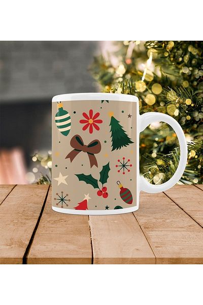 Yaprak Hediyelik New Year Design Ribbon Mug