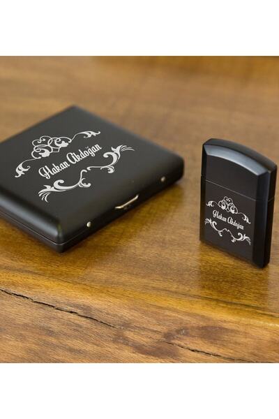 Yaprak Hediyelik Kişiye Özel Isimi Yazılı Poison Çakmak Sigara Tabakası Hediy...
