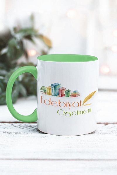 Yaprak Hediyelik كوب مصمم لمعلم الأدب