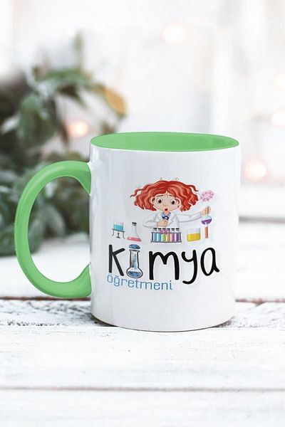 Yaprak Hediyelik كوب بتصميم معلم الكيمياء
