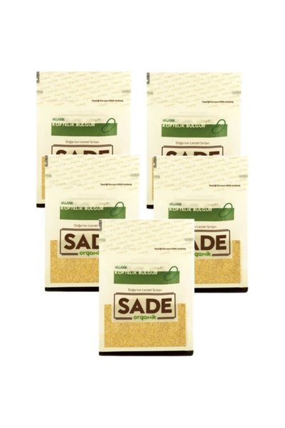 SADE ORGANİK KÖFTELİK BULGUR 1000 GR 5 Lİ PAKET