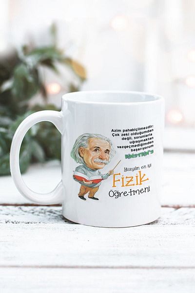 Yaprak Hediyelik كوب بتصميم معلم الفيزياء