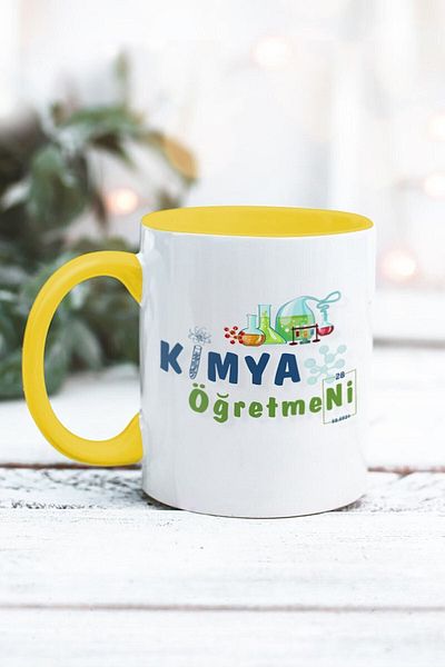 Yaprak Hediyelik كوب بتصميم معلم الكيمياء