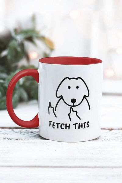Yaprak Hediyelik كوب بتصميم Fetch This