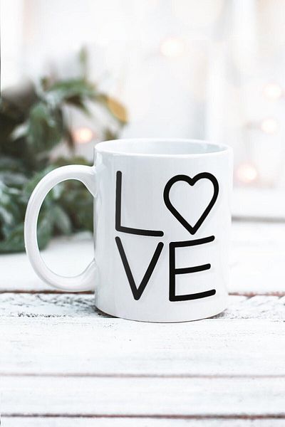 Yaprak Hediyelik Valentine's Day Love Design Mug