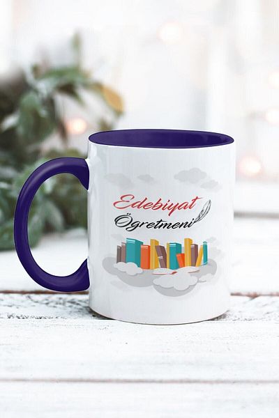 Yaprak Hediyelik كوب بتصميم معلم الأدب