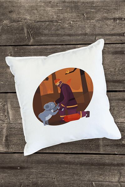 Yaprak Hediyelik Firefighter's Day Designed Pillow