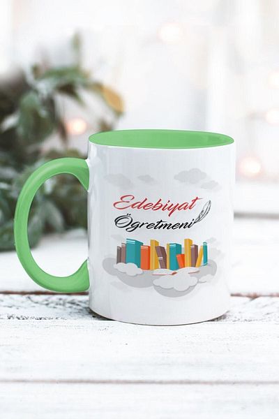 Yaprak Hediyelik كوب بتصميم معلم الأدب