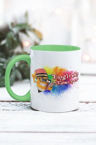 Yaprak Hediyelik كوب مصمم باللغة الإنجليزية