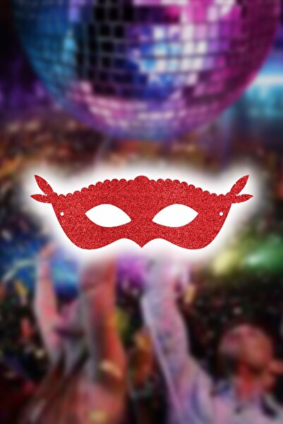 Artikel 2 Pack Red New Year's Party Mask, New Year's Accessory, Birthday Part...