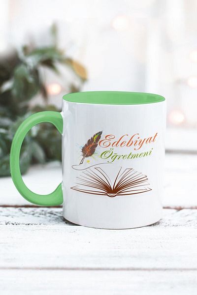 Yaprak Hediyelik كوب بتصميم معلم الأدب